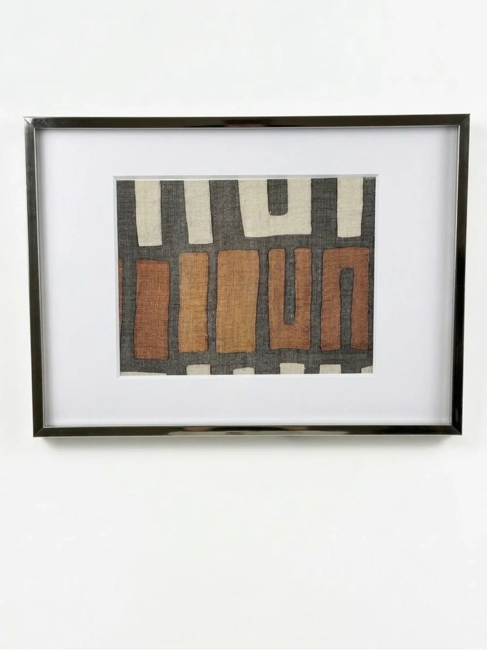 West Elm Polished Nickel Metal Frame 12x16 Wall Art Photo Frame w/ Mats